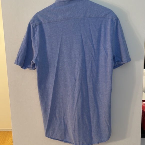 Men’s Zara Blue Short Sleeve Button Down Size L - Picture 4 of 4